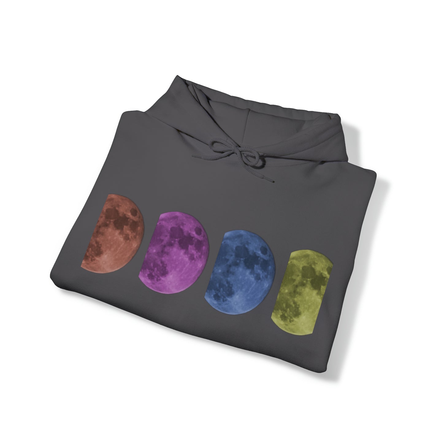 Unisex Pop Art Style Moon Hooded Sweatshirt
