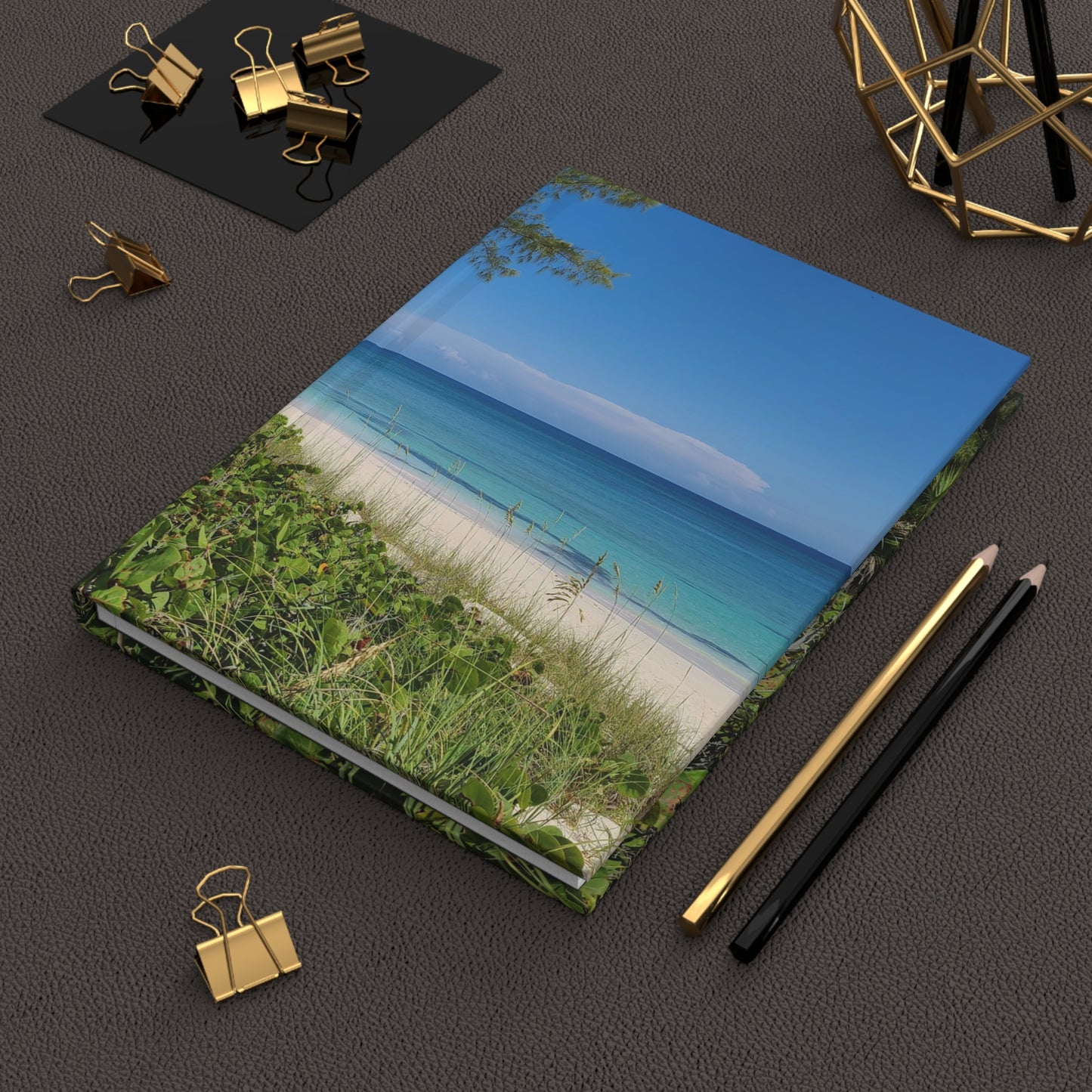 Serene Beachscape Hardcover Journal