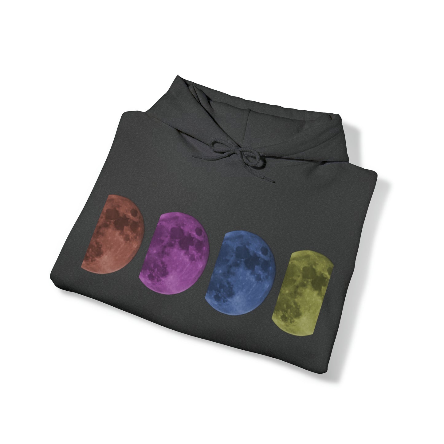 Unisex Pop Art Style Moon Hooded Sweatshirt