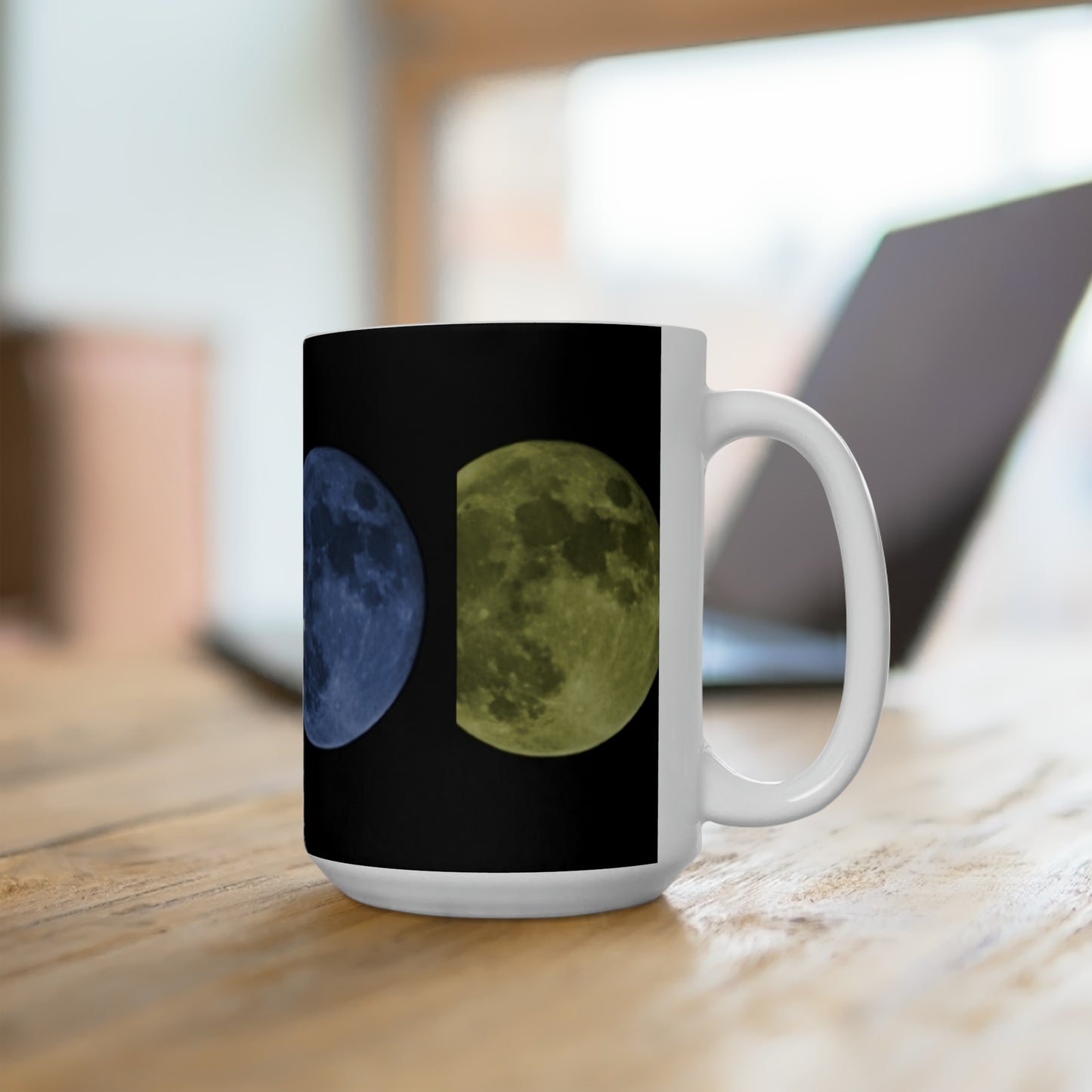 15oz Pop Art Style Moon Mug