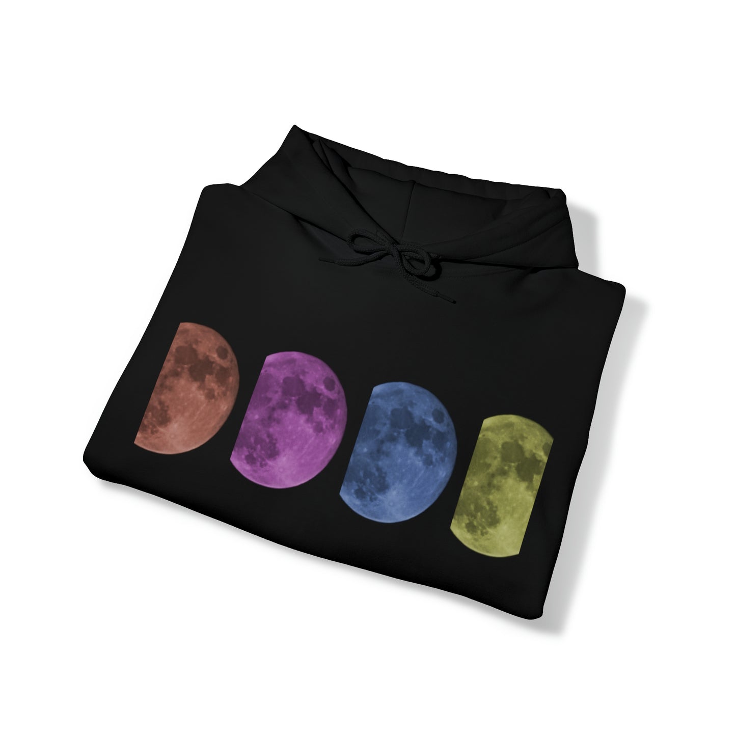 Unisex Pop Art Style Moon Hooded Sweatshirt