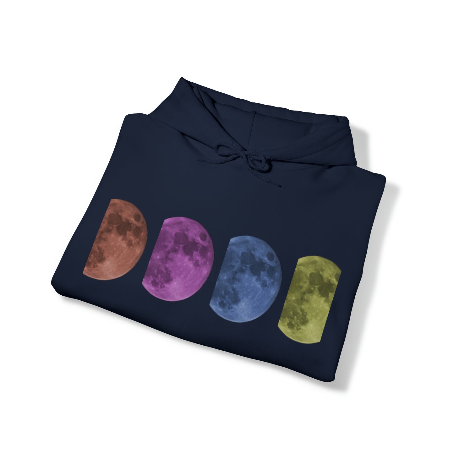 Unisex Pop Art Style Moon Hooded Sweatshirt